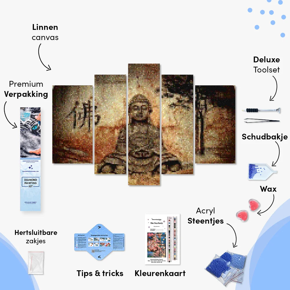 Diamond Painting Spiritueller Buddha 5-teilig - SEOS Shop ®