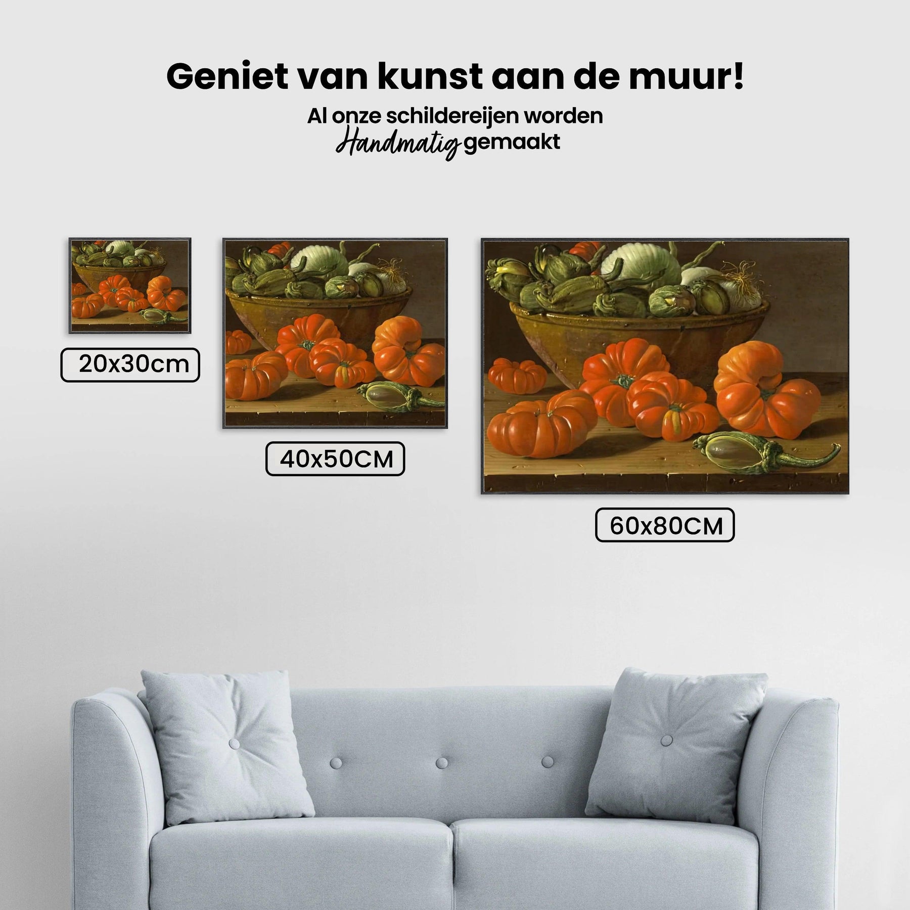 Diamond Painting Stillleben mit Tomaten, einer Schüssel Auberginen und Zwiebeln - SEOS Shop ®