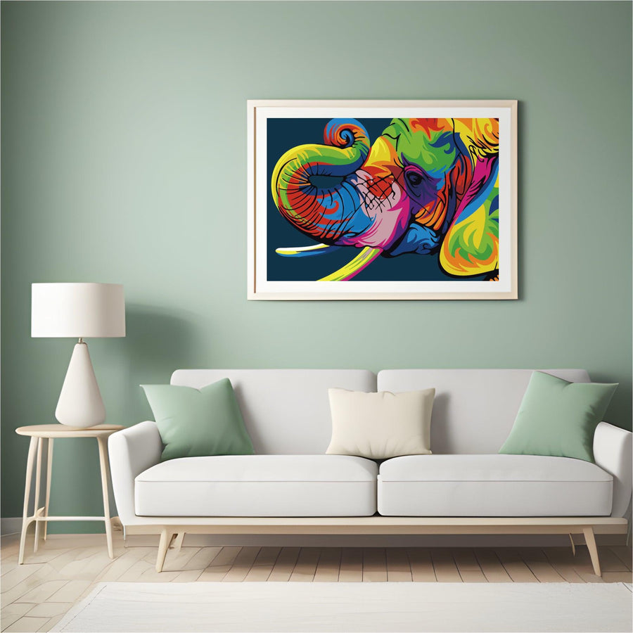 Diamantmalerei – Abstrakter Elefant – SEOS®