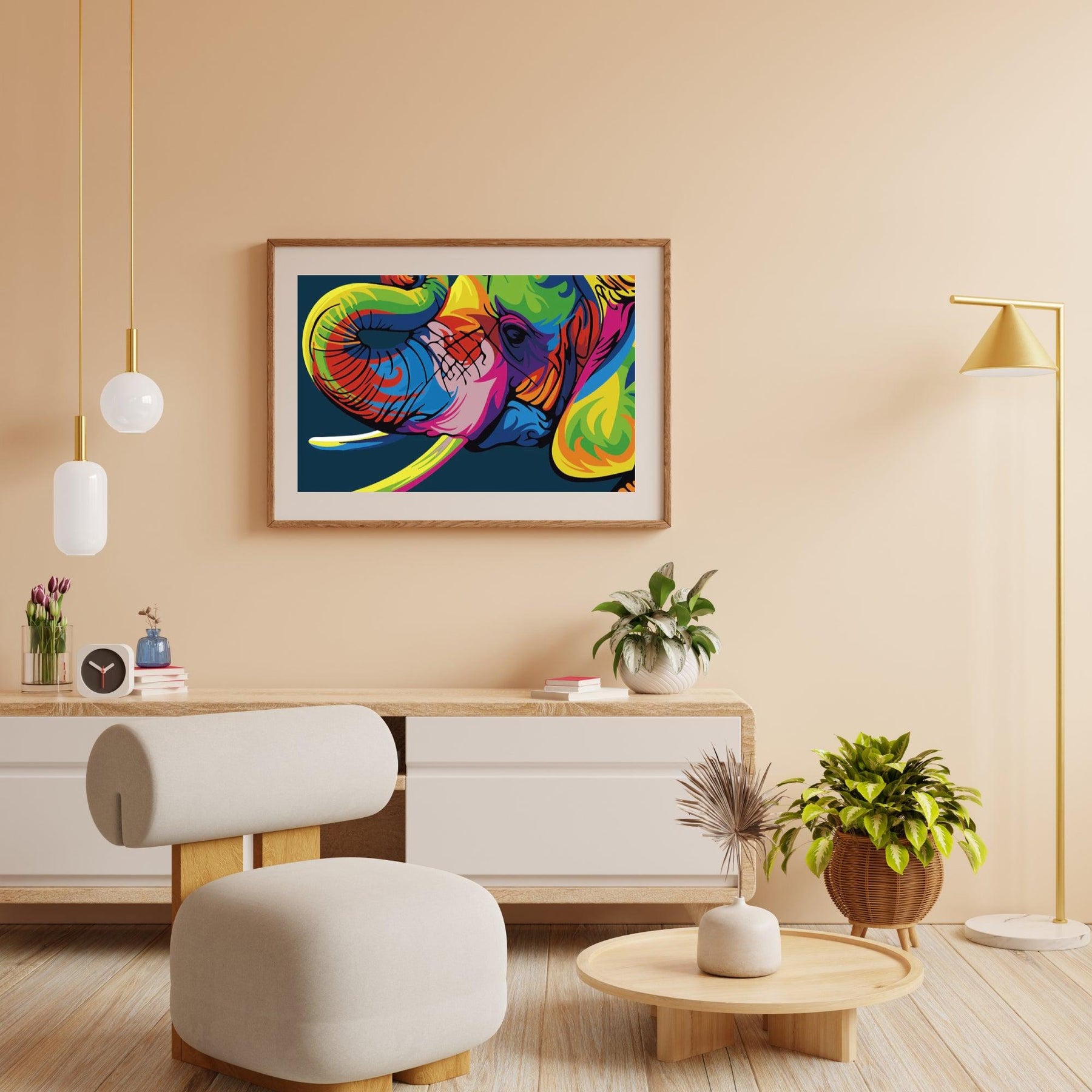 Diamantmalerei – Abstrakter Elefant – SEOS®