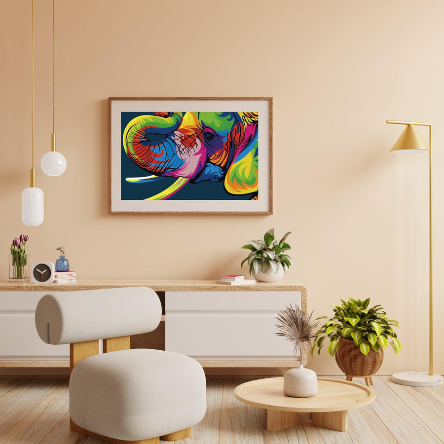 Diamantmalerei – Abstrakter Elefant – SEOS®