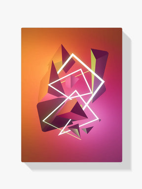 Diamond Painting – Abstrakte geometrische Formen in Neonfarben