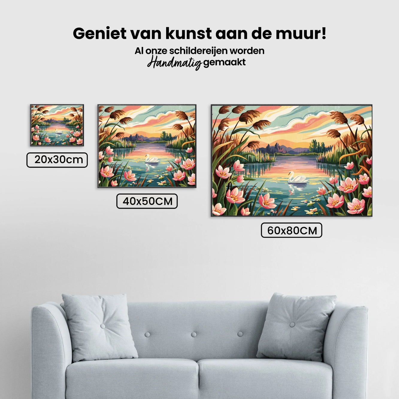 Diamantmalerei - Abendliche Blumenlandschaft