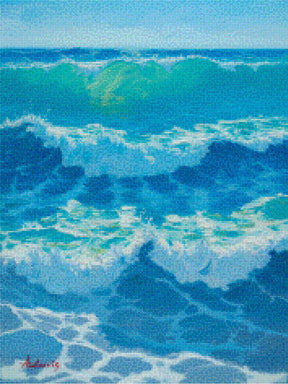 Diamantmalerei – Azurblaue Hitzewelle