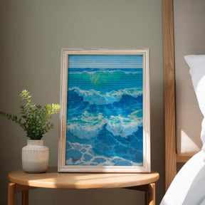 Diamantmalerei – Azurblaue Hitzewelle