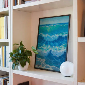 Diamantmalerei – Azurblaue Hitzewelle