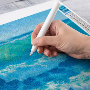 Diamantmalerei – Azurblaue Hitzewelle