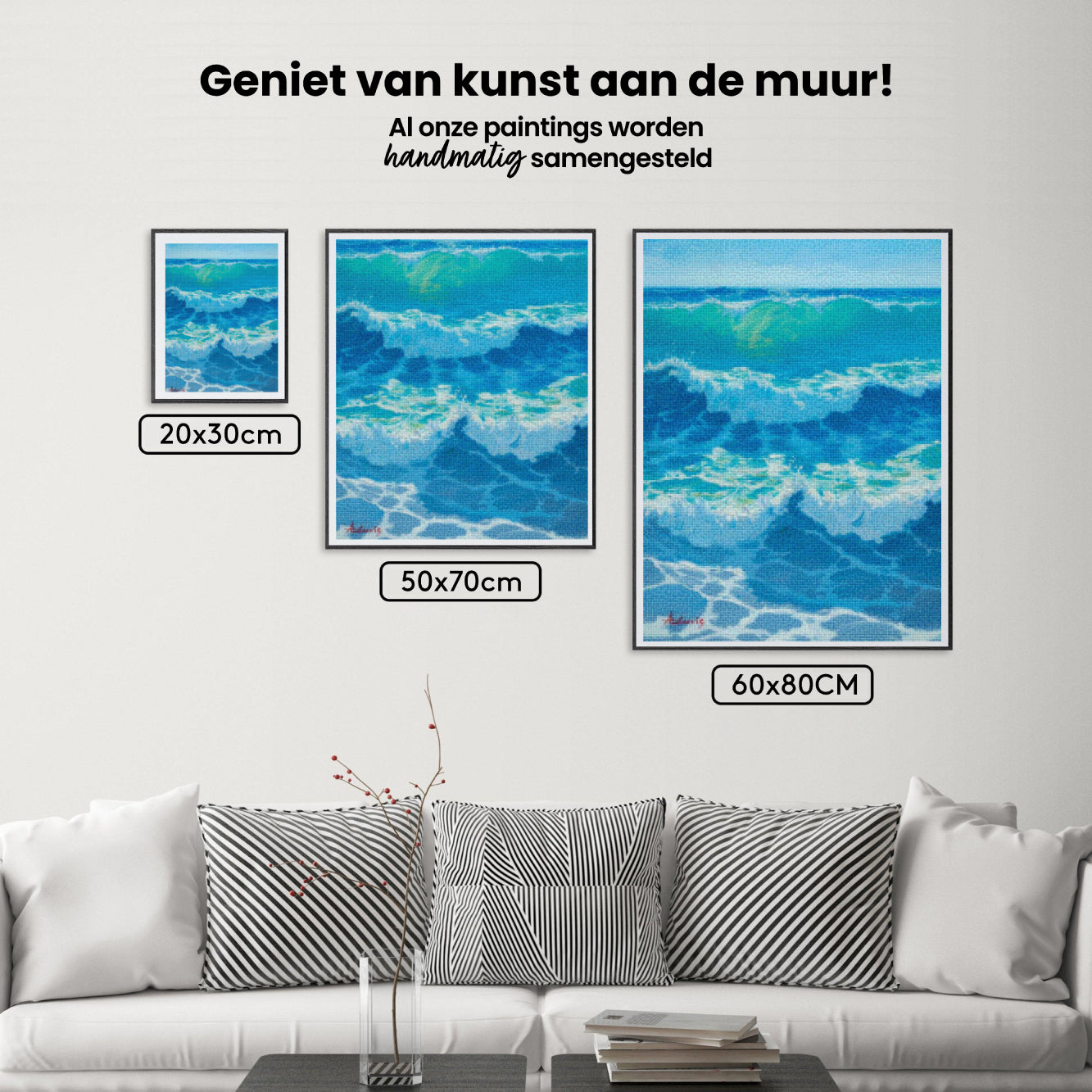 Diamantmalerei – Azurblaue Hitzewelle