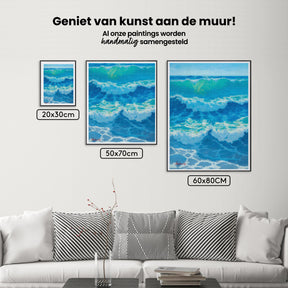 Diamantmalerei – Azurblaue Hitzewelle