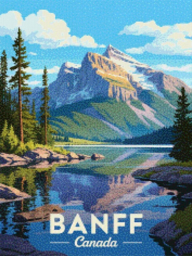 Diamantmalerei - Banff, Kanada