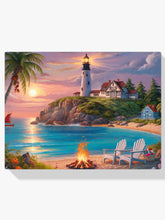 Diamantmalerei - Leuchtfeuer des Meeres