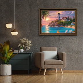 Diamantmalerei - Leuchtfeuer des Meeres