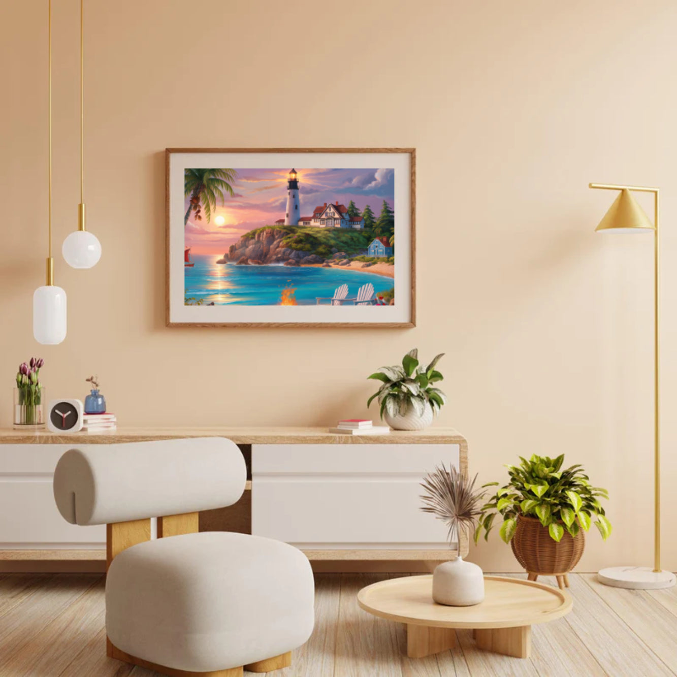 Diamantmalerei - Leuchtfeuer des Meeres