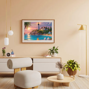 Diamantmalerei - Leuchtfeuer des Meeres