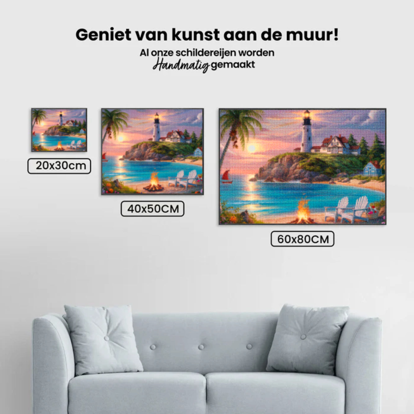 Diamantmalerei - Leuchtfeuer des Meeres