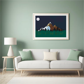 Diamantmalerei - Berge bei Nacht - SEOS Shop ®