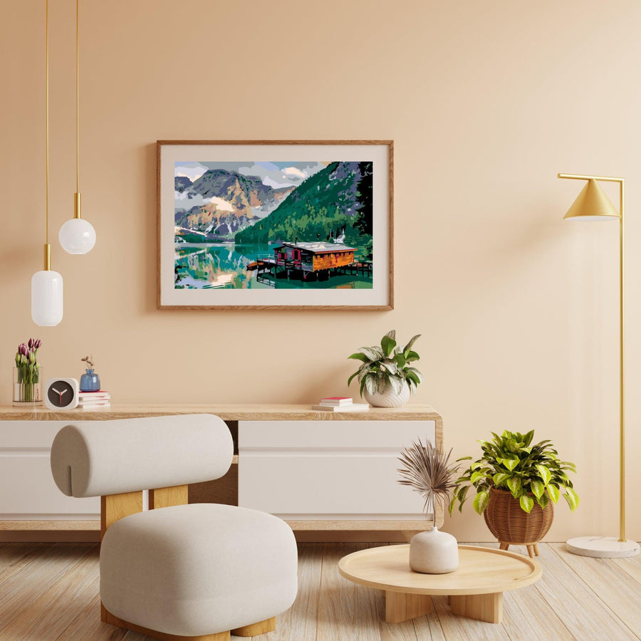 Diamond Painting - Berghütte - SEOS Shop ®