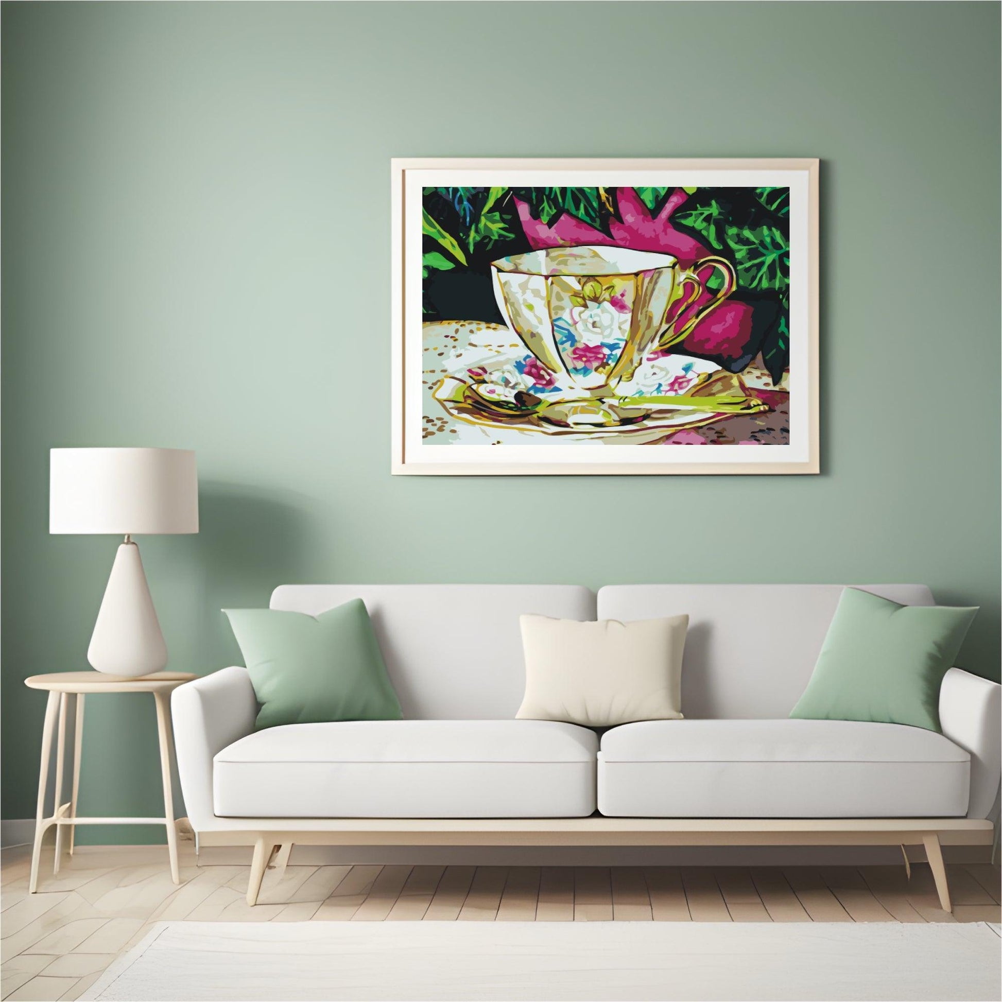 Diamantmalerei - Bemalte Keramiktasse - SEOS Shop ®