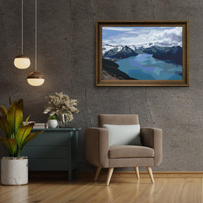 Diamantmalerei - Schneebedeckte Berge am See - SEOS Shop ®