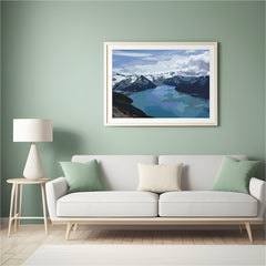 Diamantmalerei - Schneebedeckte Berge am See - SEOS Shop ®