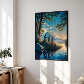 Diamantmalerei – Wächter des alten Heiligtums