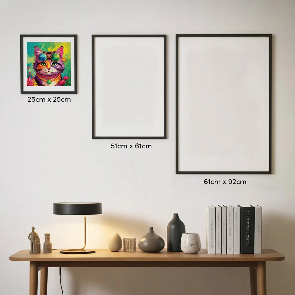 Mini-Diamantmalerei – Boho-Katzen
