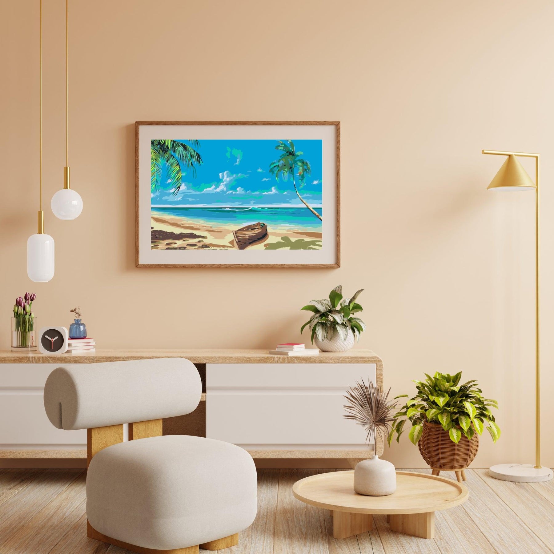 Diamantmalerei - Boot am Strand - SEOS Shop ®