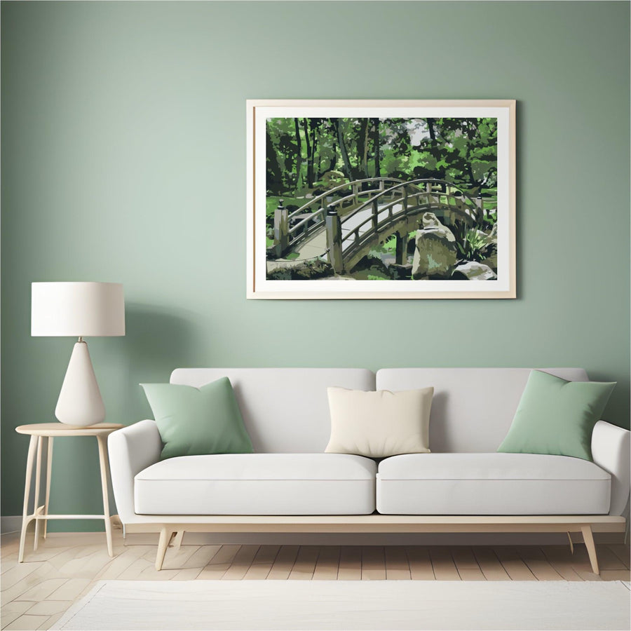 Diamond Painting - Brücke im Garten - SEOS Shop ®