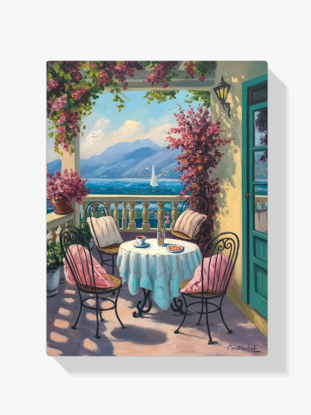 Diamantmalerei - Café auf der Veranda