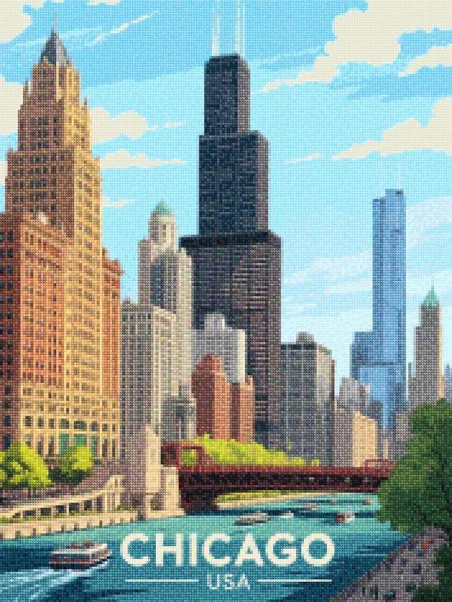Diamantmalerei - Chicago, USA