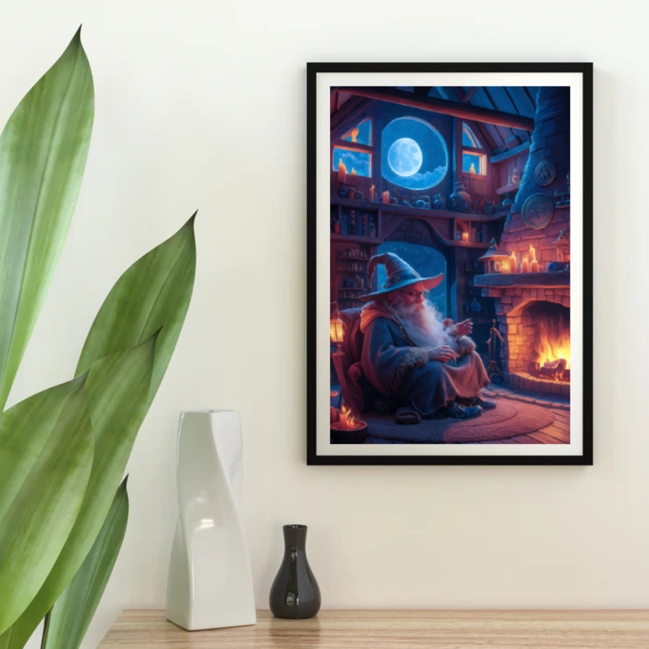 Diamantmalerei – Der einsame Zauberer