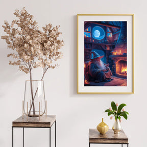 Diamantmalerei – Der einsame Zauberer