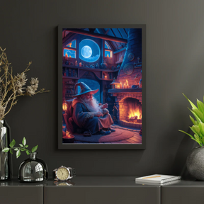 Diamantmalerei – Der einsame Zauberer