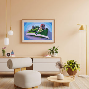 Diamond Painting - Die Mühle auf dem Buch - SEOS Shop ®