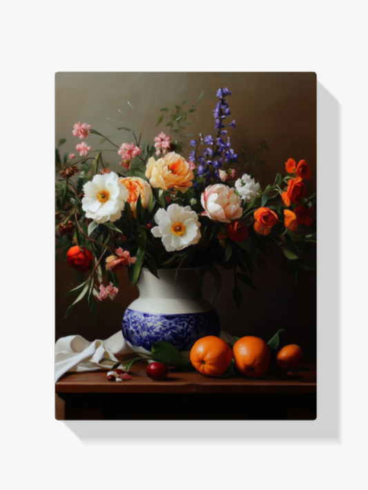 Diamantmalerei – Die Umarmung einer Blüte