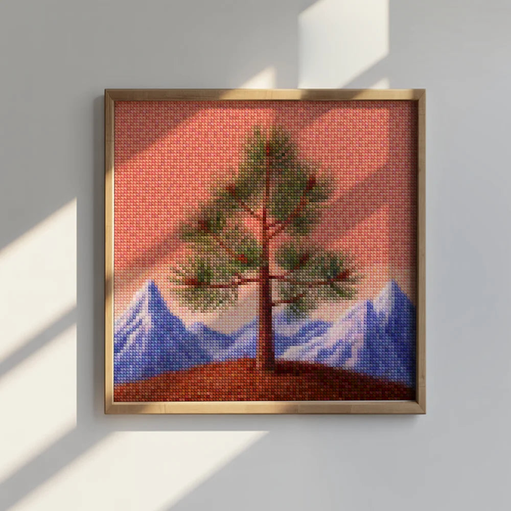 Mini-Diamantmalerei – Kiefern
