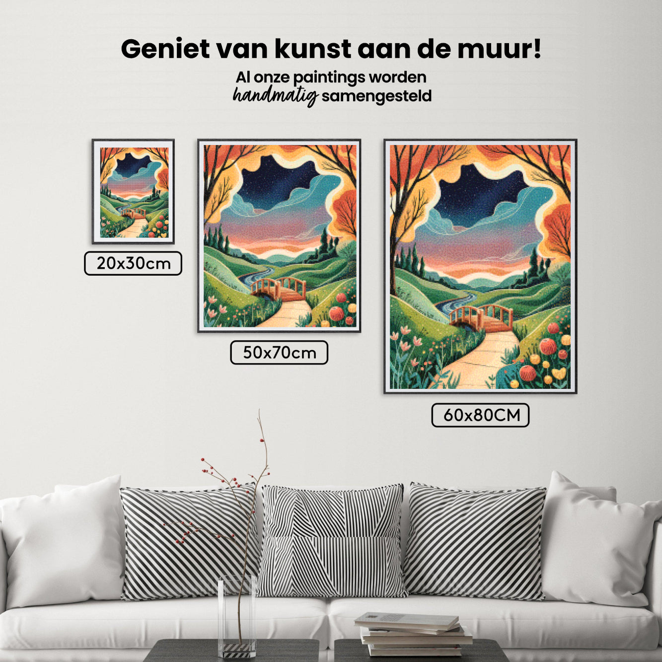 Diamantmalerei - Traumlandschaftsbrücke