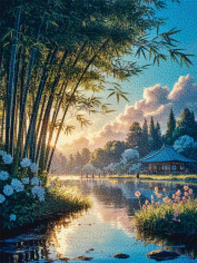 Diamantmalerei - Echos aus dem Bambuswald