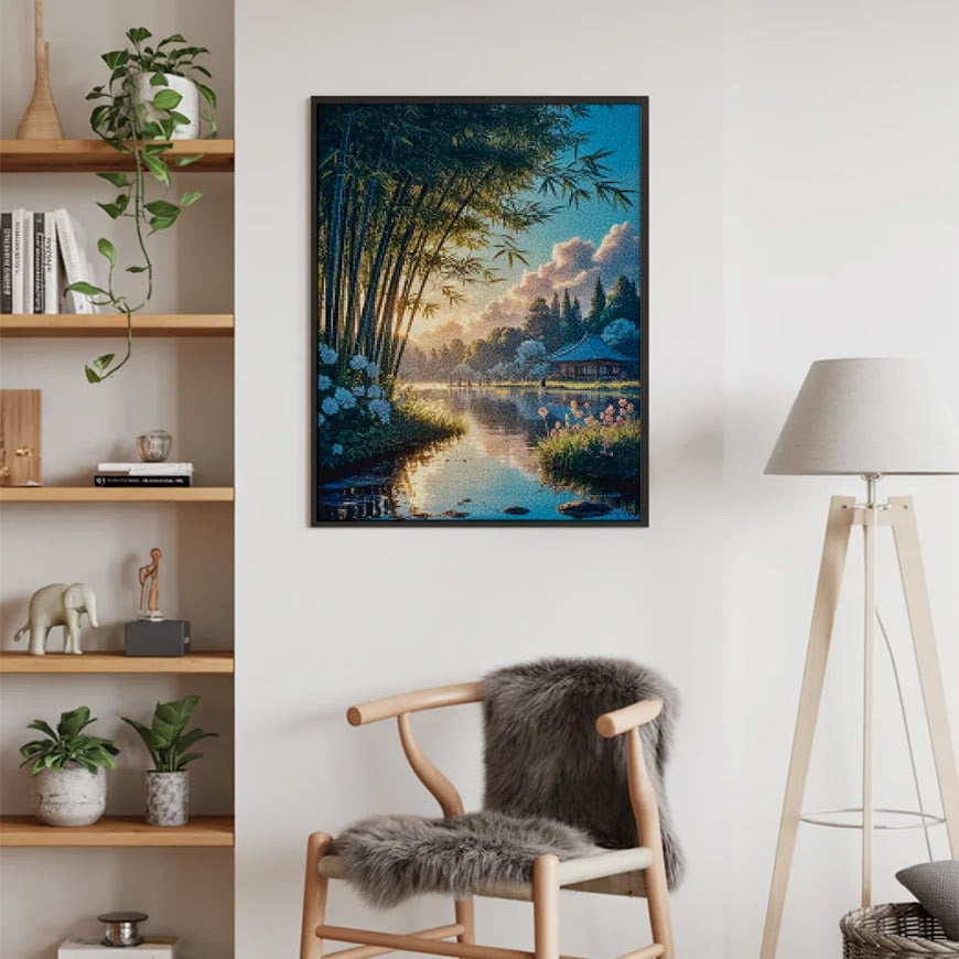 Diamantmalerei - Echos aus dem Bambuswald