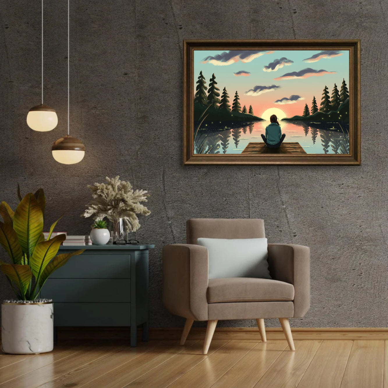 Diamantmalerei - Echos der Dämmerung