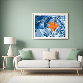Diamantmalerei - Ein Blatt in einem Tropfen - SEOS Shop ®