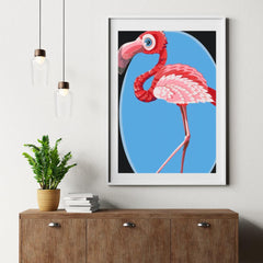 Diamond Painting – Ein Flamingo mit seinen Sachen – SEOS®