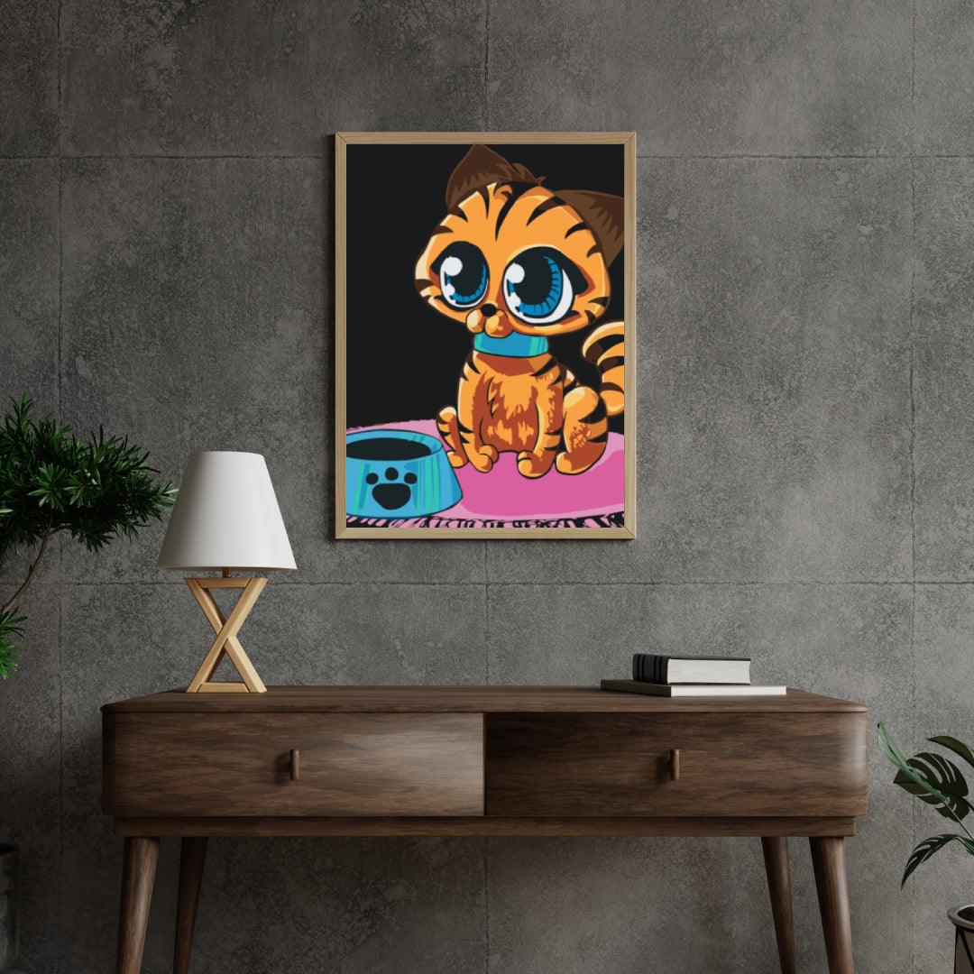 Diamond Painting – Eine Katze mit großen Augen – SEOS®