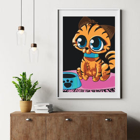 Diamond Painting – Eine Katze mit großen Augen – SEOS®