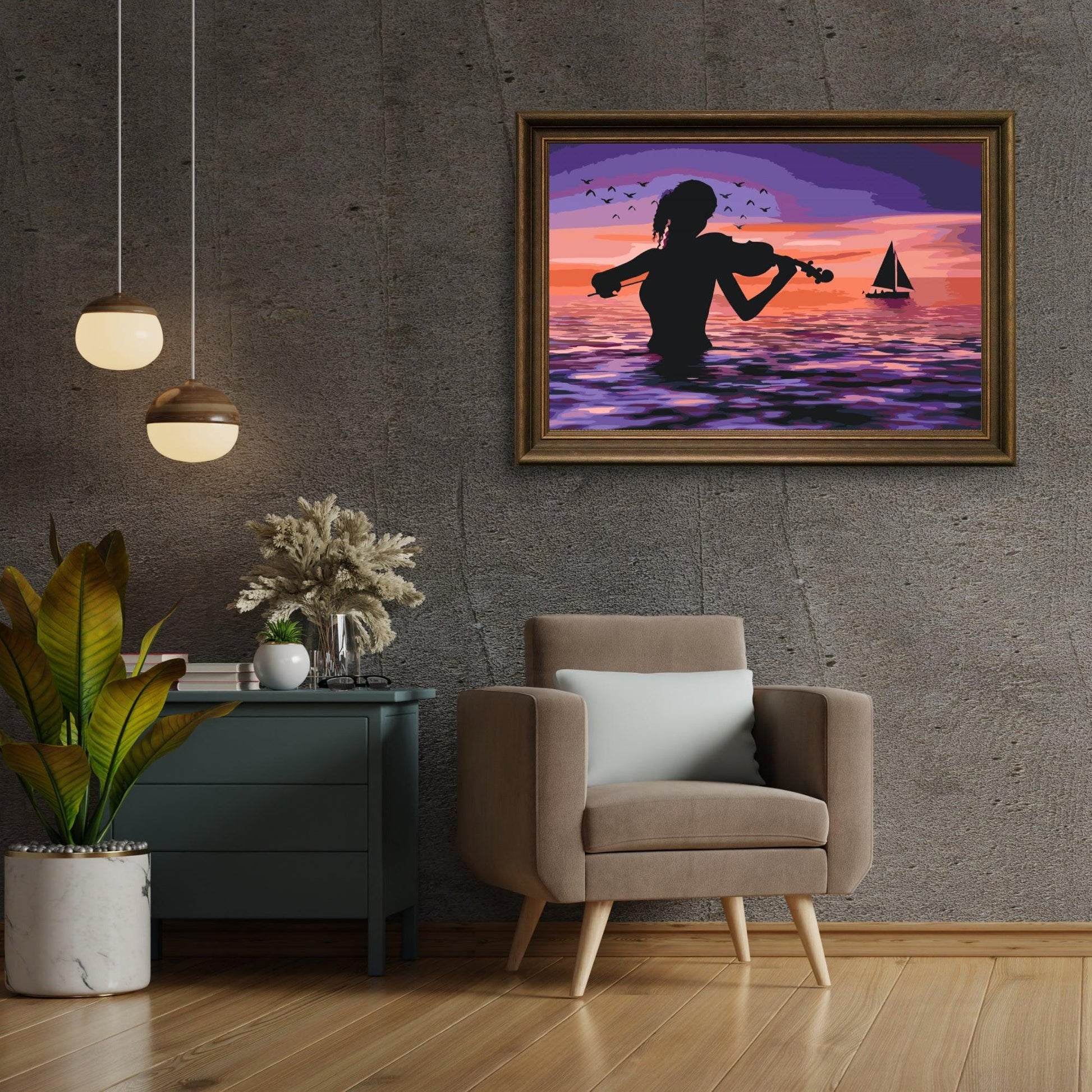 Diamantmalerei - Ein Pilzspieler im Meer - SEOS Shop ®