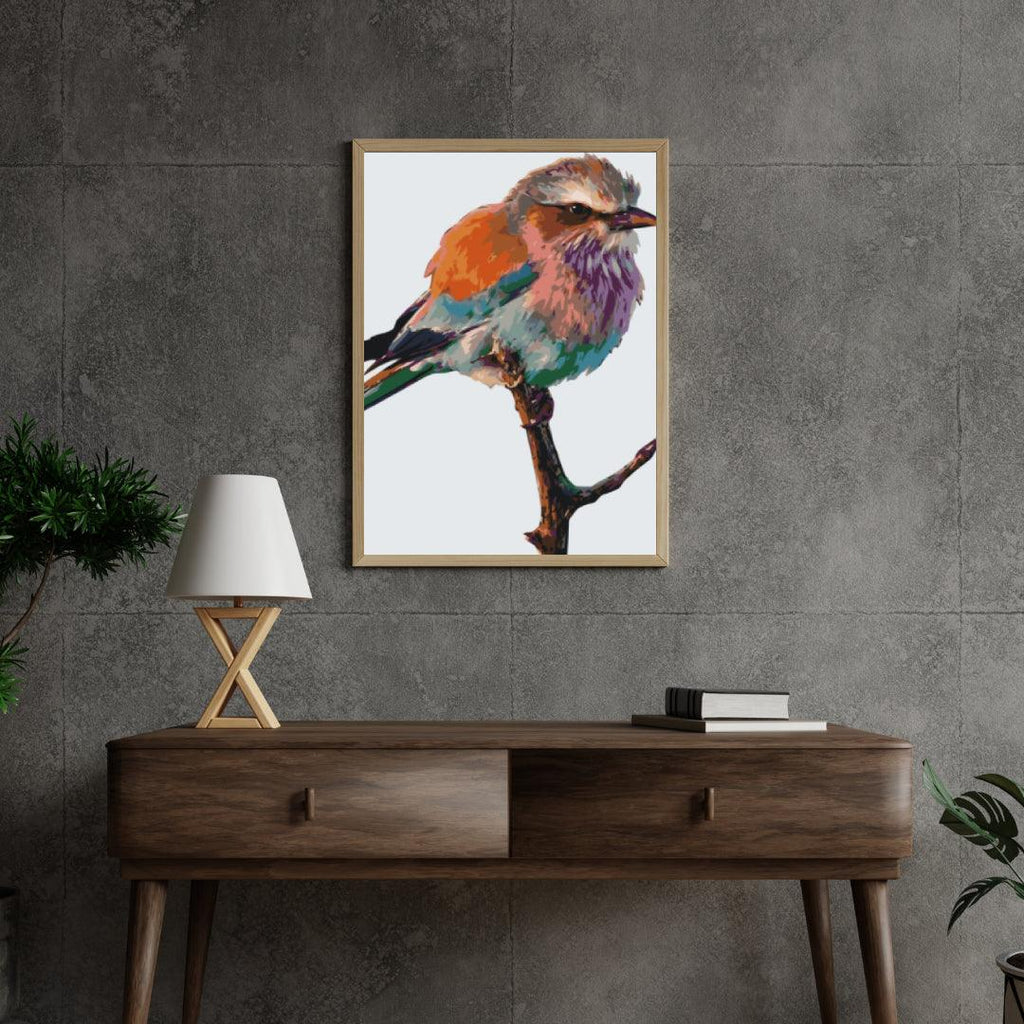 Diamantmalerei - Ein Vogel auf einem Ast - SEOS®