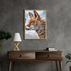Diamond Painting – Ein Fuchs mit einem Schmetterling auf der Schnauze – SEOS®