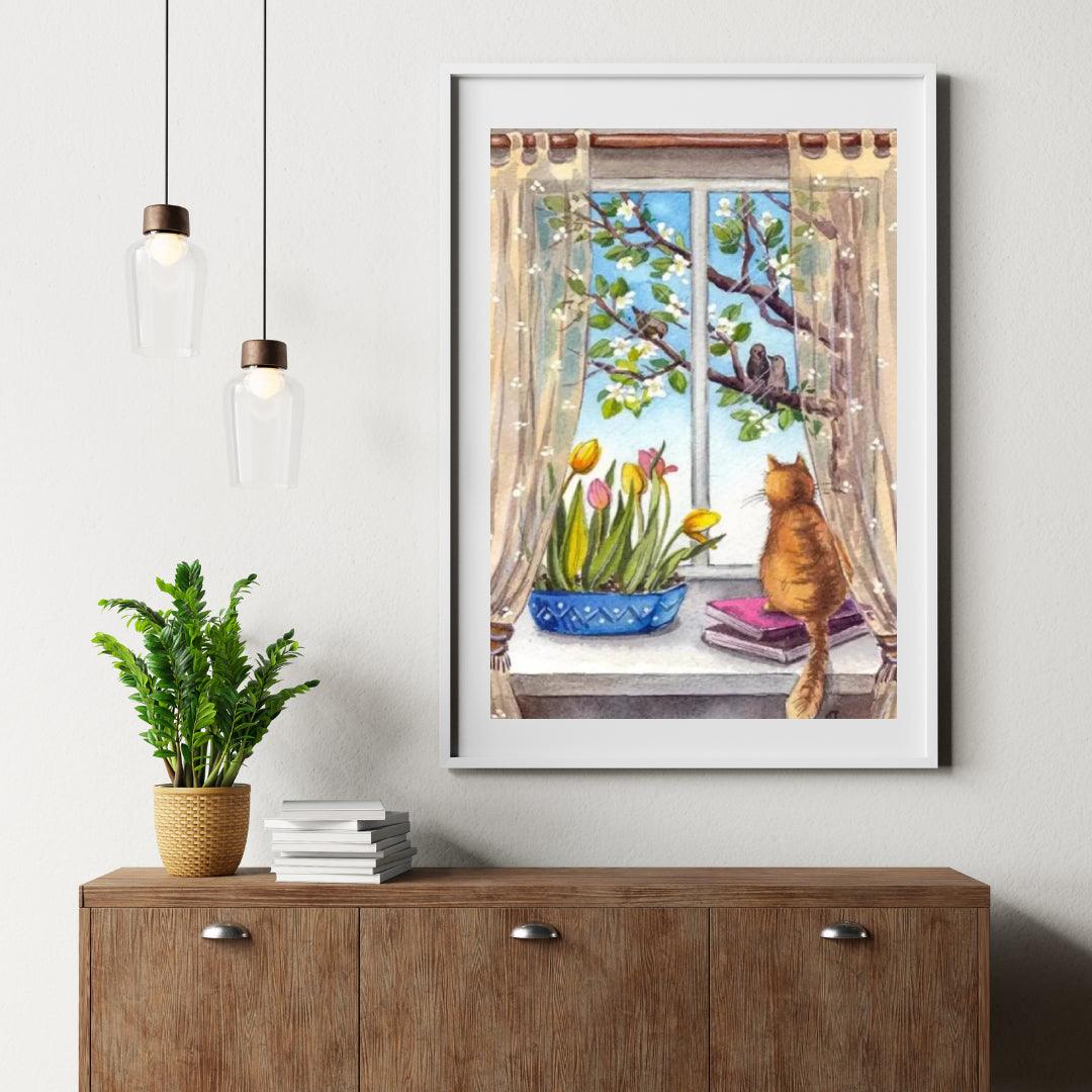 Diamantmalerei - Ein friedlicher Morgen