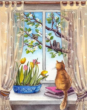 Diamantmalerei - Ein friedlicher Morgen