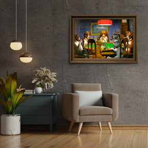 Diamantmalerei – Ein Freund in der Not – Hunde spielen Poker